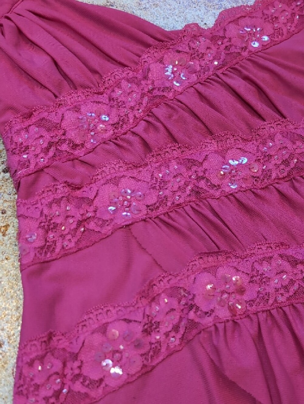 Forever 21 Fuchsia Halter Lace-Trim Tank Top Size M - Picture 2 of 8